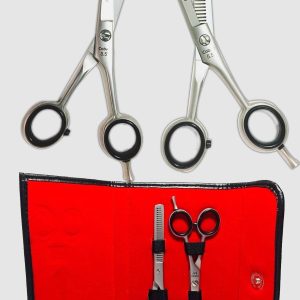 Tek Efile Ve 5,5 Inç Ikili Kuaför Saç Kesim Makas Seti Profesyonel Kuaför Berber